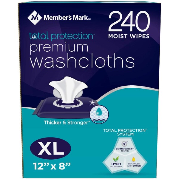 Member's Mark Adult Washcloths (240 ct.) (pack of 2)