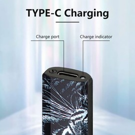 SKRFIRE Electric Lighter Rechargeable Mini Lighter Tungsten Lighter Touch Switch Lighter Cool Lighter with Beautiful Gift Box (Tiger Head)