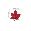 NUOBESTY 12pcs Maple Leaf Embroidered Patches for Clothing and Craft