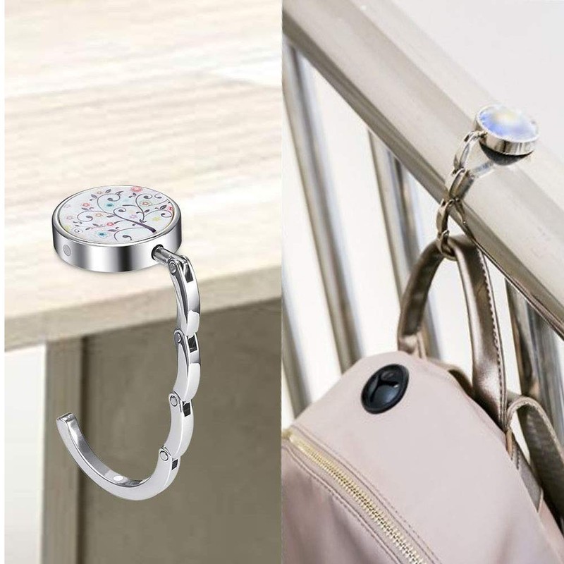 HorBous Purse Hooks, Foldable Handbag Hook, Women Bag Purse Hook