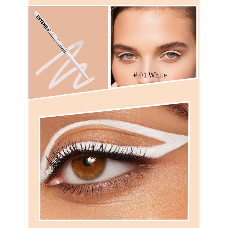 Matte Liquid Eyeliner Pen, Waterproof, Colourful Eyeliner Pen Lasts 24
