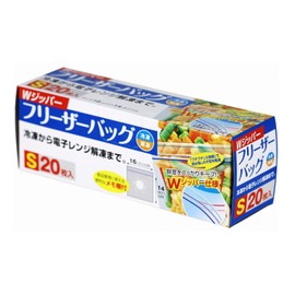大和物産（株） Wジッパーフリーザーバッグ S 20枚入り