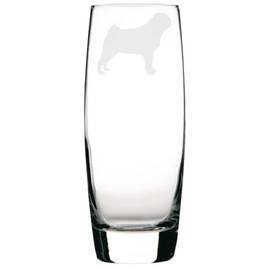 Adult Pug Engraved Hi-Ball Glass, Dog Gift for Women, Gift for Men
