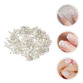STOBOK DIY Nail Art Gems Flatback Crystal Glass Rhinestones Multi Sizes for Acrylic Nails