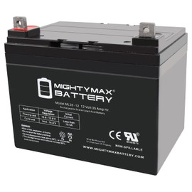 Mighty Max Battery 12V 35Ah Bruno SuperCub 34 SLA Sealed Lead Acid Battery - 2 Pack