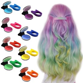 Pack of 8 Children's Hair Chalks Washable Non-Toxic Hair Chalk for Girls Hair Colour Washable Suitable for Women Children Wedding Make-Up Carnival Temporary Hair Colours Styling