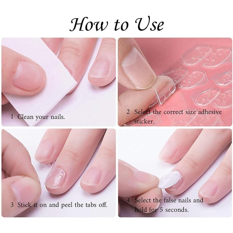 Red Press on Nails Medium Nails Press on Square Nails