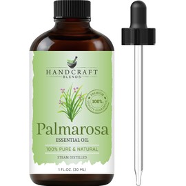 Handcraft Blends Palmarosa Essential Oil – 1 Fl Oz – 100% Pure and Natural – Premium Grade Essential Oil for Diffuser and Aromatherapy, Skin, Massage, Candle and Soap Making Fragrance
