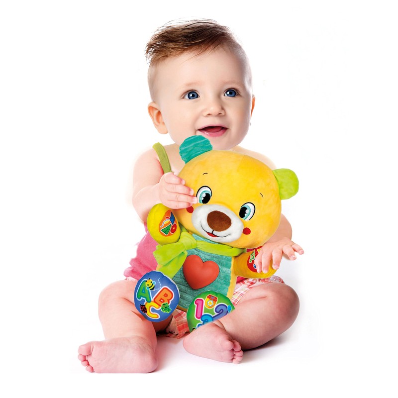 Clementoni 61534 Interactive Bear Toy for Babies-Ages 0 Months Plus,