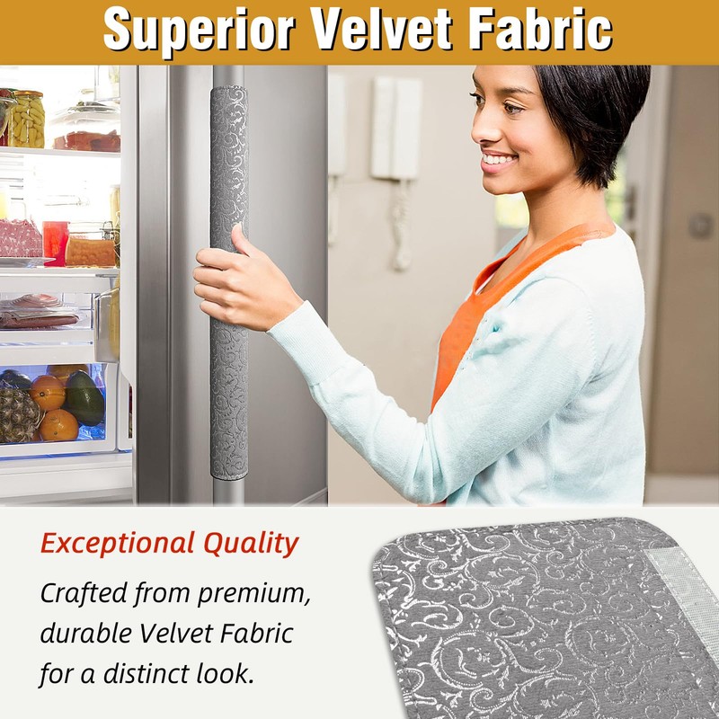 Refrigerator Door Handle Covers, Set of 6, Non-Slip Appliance Handle