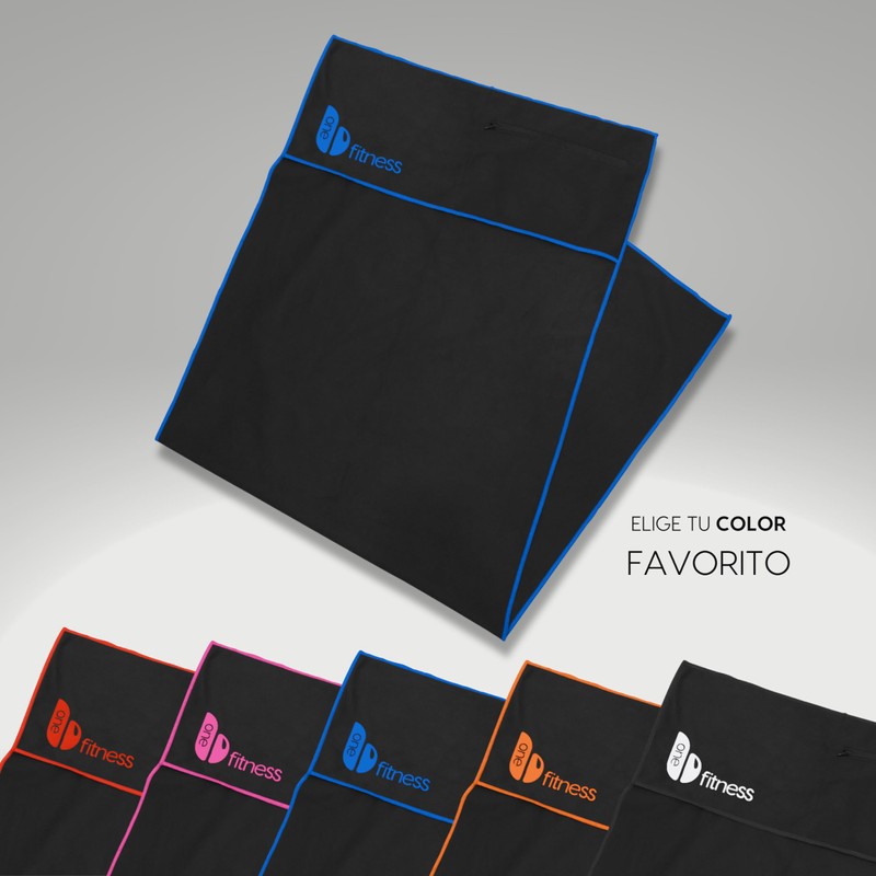 be one Fitness Towel with Zip - Microfiber Gym Towel