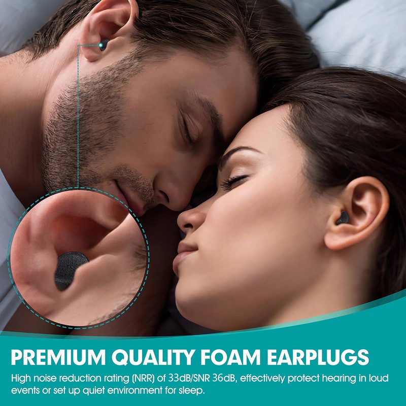60 Pairs Ear Plugs for Sleeping Noise Cancelling Earplugs Ultra