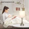 Touch Control Table Lamp, 3-Way Dimmable Bedside Lamp for Living