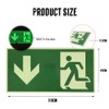 Pack of 4 PVC Emergency Exit Sign, Photoluminescent 30 x