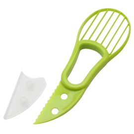 Kai Corporation DH8190 Avocado Cutter Seeder Peel Peeling Cap Included, Made in Japan