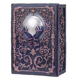 Pacific Giftware Fortune Telling Crystal Ball Design Sculptural Tarot Box Jewelry Trinket Keepsake Fengshui Lucky Talisman Home Accent Decor 5.25"L