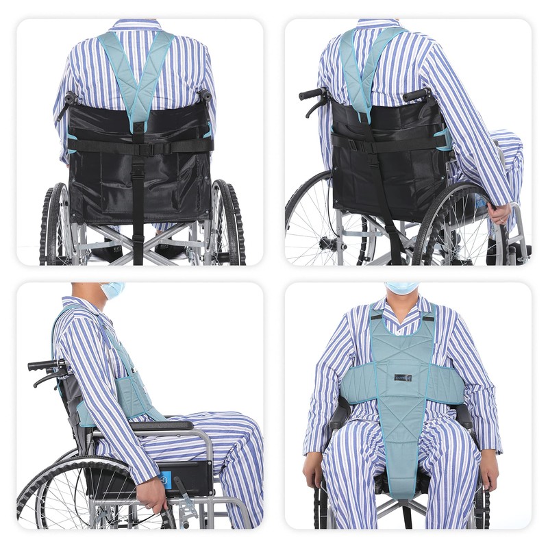 Fanwer Wheelchair Seat Belt, Non-Slip and Drop-Resistant Wheelchair Safety Belt