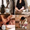 Mancheng-zi Cousin Gifts for Women Jar Candles, Lavender Scent, White