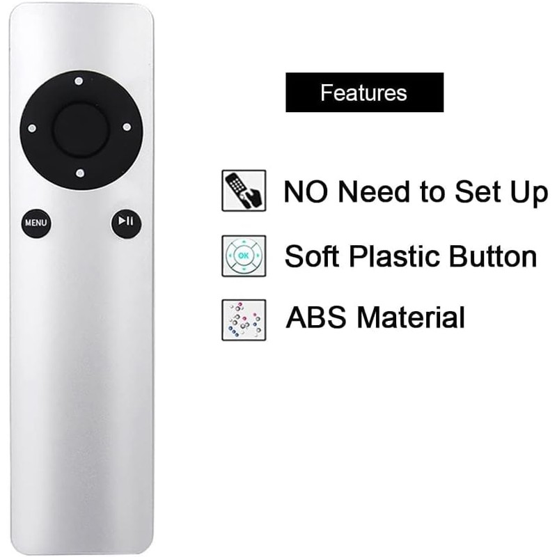 Tavice Replacement Infrared Remote Control Compatible for Apple TV1 TV2