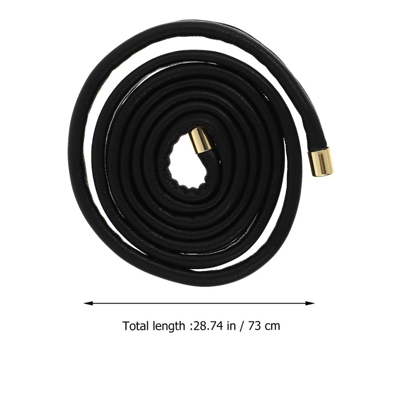 FRCOLOR Spiral Lock Hair Tie Dreadlock Accessory PU Leather Long