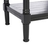 SAFAVIEH Home Collection Rafiki Black Rectangle Bottom Shelf Accent Table