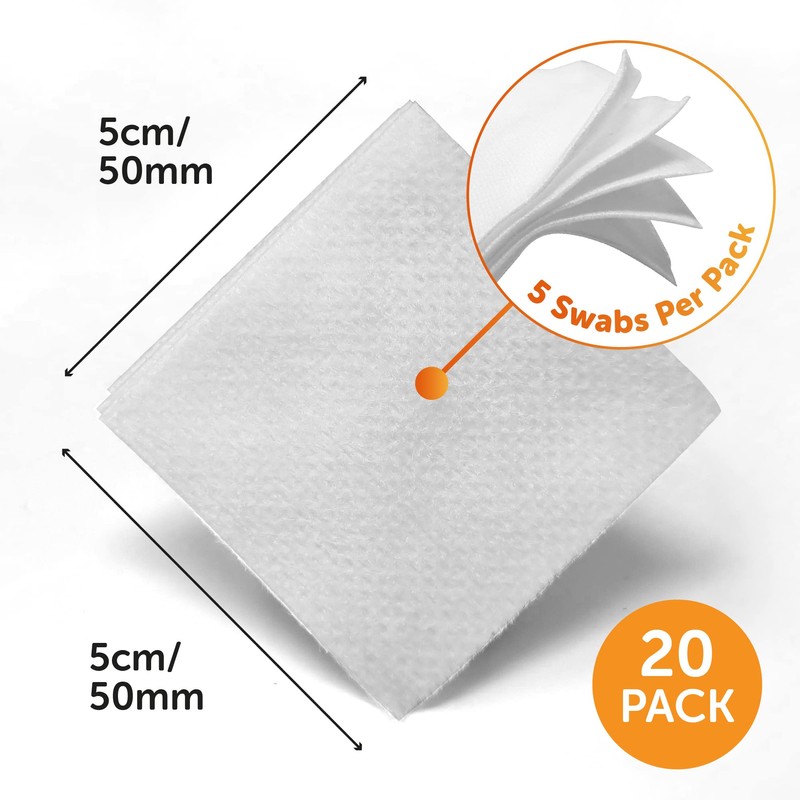Premium Sterile Gauze Swabs 5cm x 5cm - Pack of