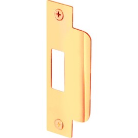 Prime-Line U 9428 Commercial ASA Door Strike, Brass Plated Steel (Single Pack), U 9428