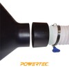 POWERTEC 70171 Threaded Quick Coupler, 4 x 2-1/2", Black