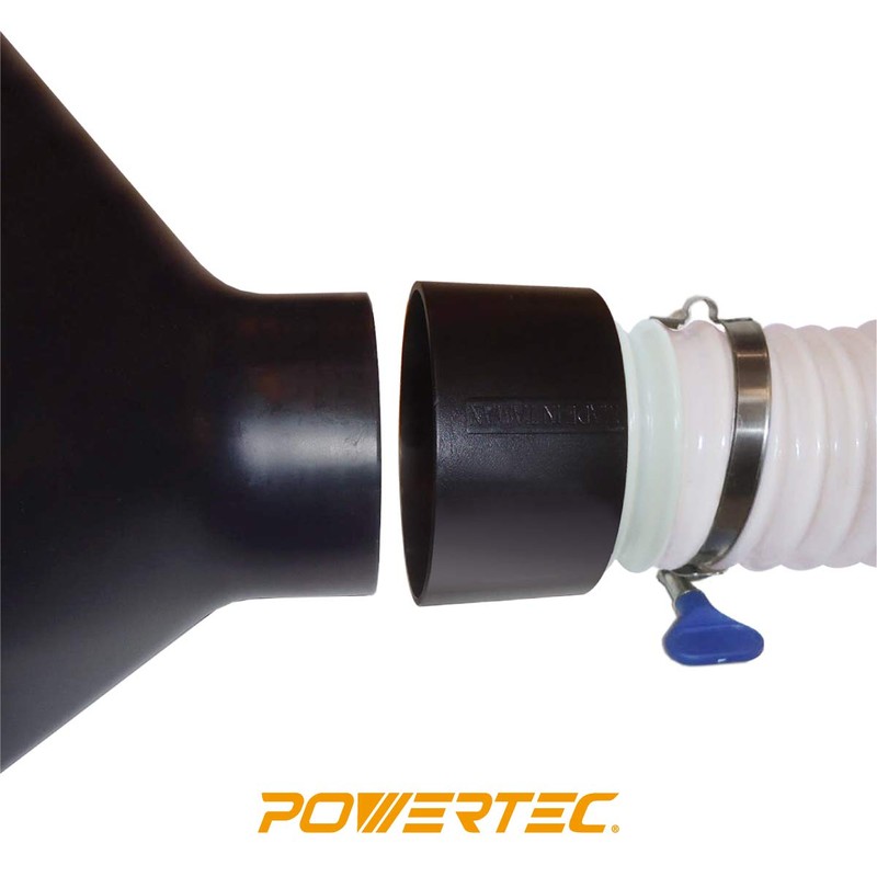 POWERTEC 70171 Threaded Quick Coupler, 4 x 2-1/2", Black