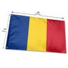 SHATCHI Romania National 5ft x 3ft Romanian Bunting Football Decorations