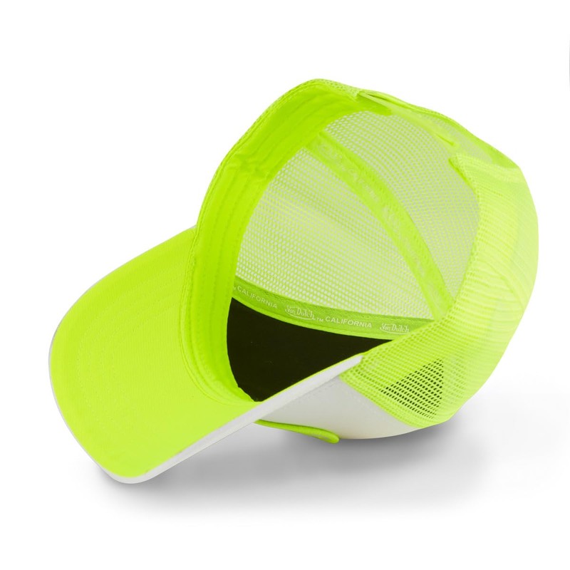 Von Dutch Men's & Women's Adjustable Cap, Trucker Cap Fluo