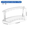sourcing map 2 Pack Plastic Pen Holder, 6-Slot Acrylic Pen