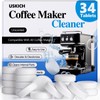 Coffee Machine Cleaner Descaler Tablets 34 Pack, Coffee Maker Cleaner