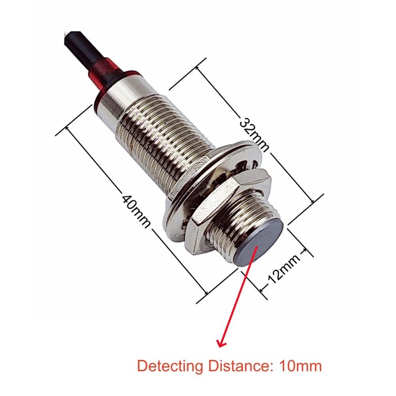 Haldzemo Hall Effect Sensor NJK-5002D NPN NC Detection Approach Switch