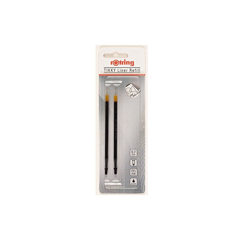 Rotring Tikky Liner Gel 0.3mm Refill - Black (Pack of