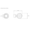 Victoria M. Curtain Rod End Caps Curtain Rod Diameter 16