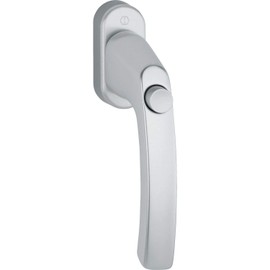 Hoppe LIÈGE 11715121 Window Handle with Push Button VK 7 x 37 mm Anodised Silver