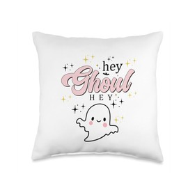 Hey Ghoul Hey Graphic Design Throw Pillow, 16x16, Multicolor