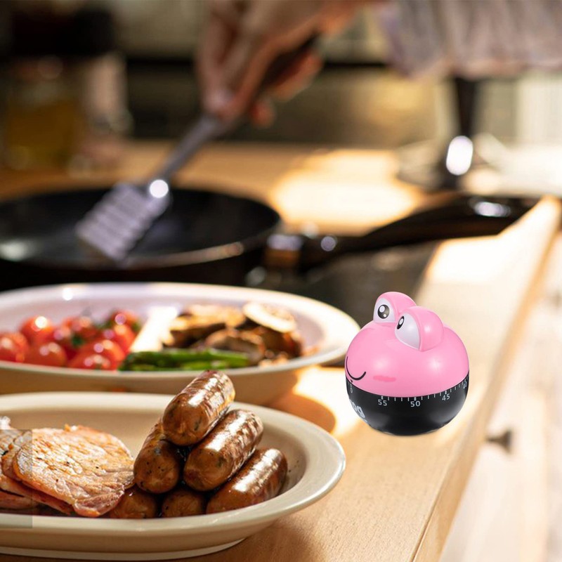 Ciieeo Cartoon Frog Shape Kitchen Timer Mechanical Cooking Reminder for