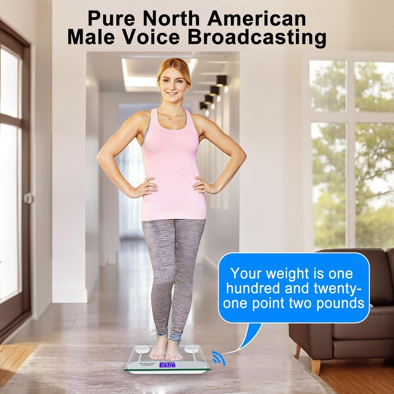 Lenporl Talking Scales for Body Weight with Pure North American