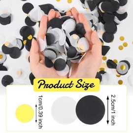 5000Pieces Round Mixed Confetti Round Tissue Paper Confetti,Multicolor Mix Color Confetti for Wedding Birthday Graduation Multicolored Paper Confetti Tissue Confetti Circle Paper Table Confetti Dots