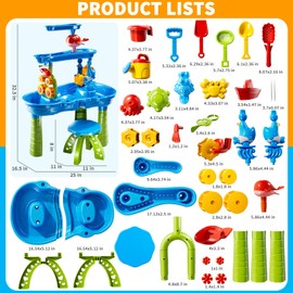 Beby Buty Kids Sand and Water Table for Kids Ages 4-8 (9339)