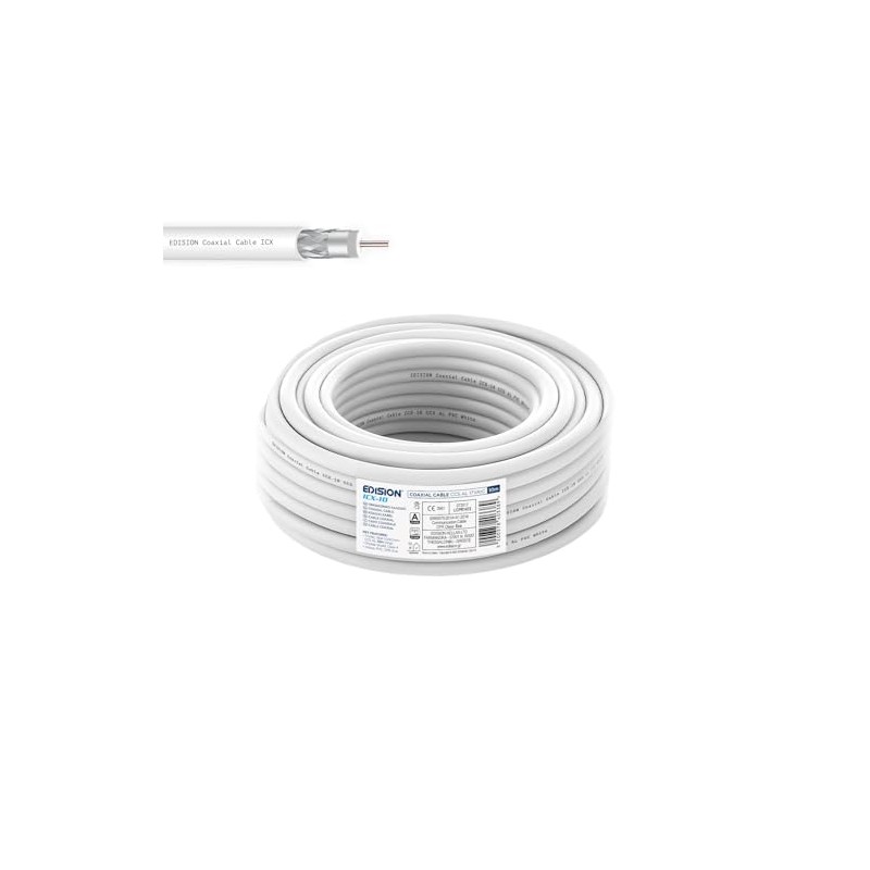 EDISION ICX-10 Coaxial Cable 10 m, Antenna Cable 130 dB