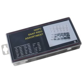 FUNOMOCYA 300Pcs Circlip Assortment Set External Snap Rings Retaining Rings Black Convenient Storage Case for Easy Organization and Carry