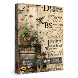 Christian Bird Flower Puzzles for Adults 1000 Pieces Nature, Colorful Butterfly Plant Religious Jesus Jigsaw Puzzles, Beautiful Inspirational Easter Scripture Puzzle