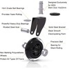 Office Chair Wheels for IKEA Chairs,10mm stem Caster, 3 Inch