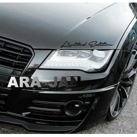 Limited Edition Sport CAR Racing Decal Sticker Logo Hood Emblem (Black)