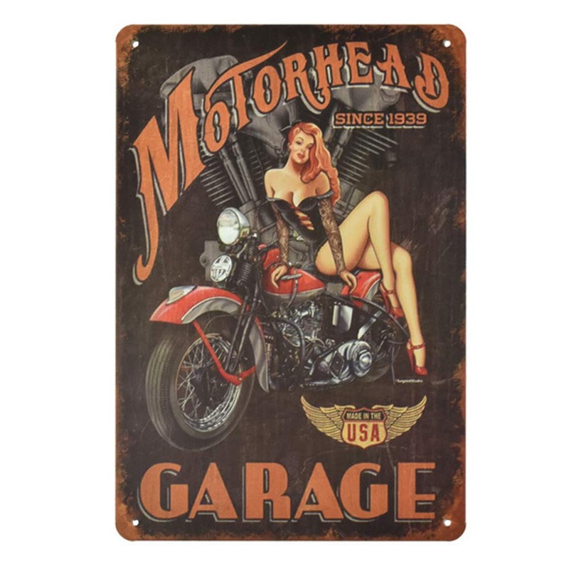 Smoro Wine Reading Metal Tin Wall Sign Plaque for Café