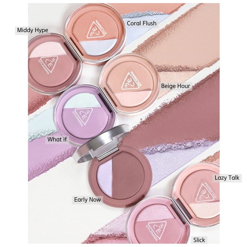 3CE Blushlighter 4.3g~4.8g, Color#$%Brush:Coral Flush-None