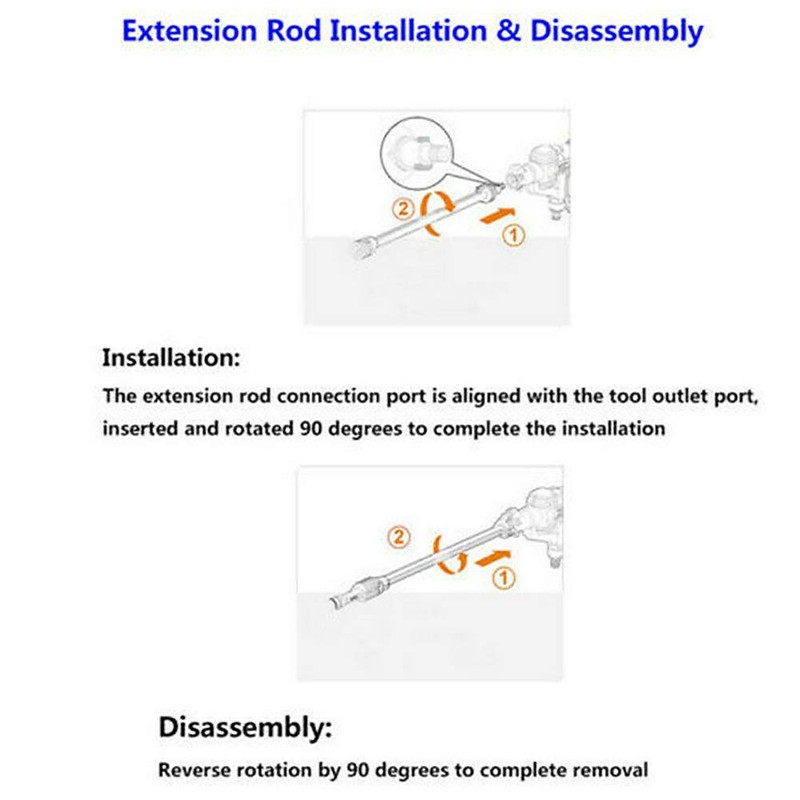 5.9 inch Short Lance Extension Rod Adapter for Worx WG629E